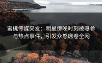 蜜桃传媒突发：明星傍晚时刻被曝参与热点事件，引发众怒席卷全网